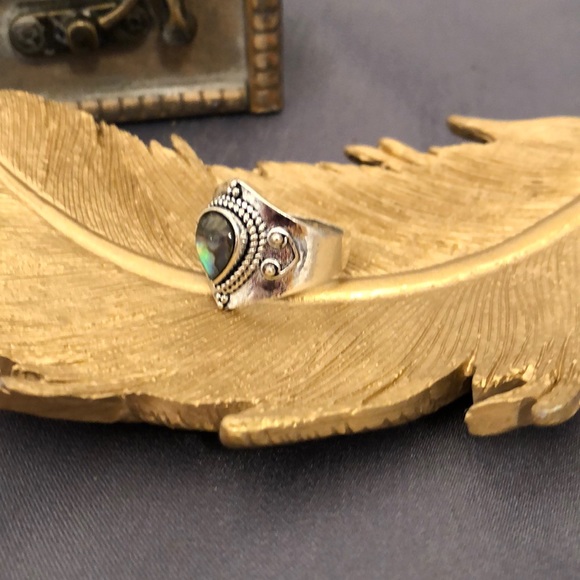 NWT Labradorite handmade 925 silver ring - Picture 3 of 4